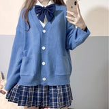 Purpdrank - new sweet cute girl knitting sweater lazy college style loose sleeve Harajuku girl JK uniform sweater coat s ~ 2XL