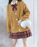 Purpdrank - new sweet cute girl knitting sweater lazy college style loose sleeve Harajuku girl JK uniform sweater coat s ~ 2XL