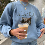 Purpdrank - Los Angles Pullovers Women Hoodies Long Sleeve Loose Autumn Casual Woman Sweatshirt Fashion Hoodies For Women