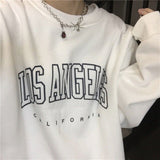 Purpdrank - Los Angles Pullovers Women Hoodies Long Sleeve Loose Autumn Casual Woman Sweatshirt Fashion Hoodies For Women