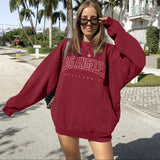 Purpdrank - Los Angles Pullovers Women Hoodies Long Sleeve Loose Autumn Casual Woman Sweatshirt Fashion Hoodies For Women