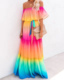 Purpdrank - Summer Women's Dress White Floral Dress Off The Shoulder Long Dress Female Streetwear Casual Elegant Party Dresses Ladies