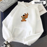 Purpdrank - New Women Kawaii Hoodies Autumn Oversized Cute Dog Print Hooded Sweatshirt Female Harajuku Streetwear Long Sleeve Pullovers