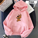 Purpdrank - New Women Kawaii Hoodies Autumn Oversized Cute Dog Print Hooded Sweatshirt Female Harajuku Streetwear Long Sleeve Pullovers