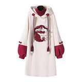Purpdrank - Vintage Casual Women Kawaii Hoodie Chinese Style Sweatshirts Harajuku Moletom Loose Sudaderas Con Capucha Ropa Mujer
