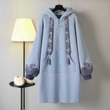 Purpdrank - Vintage Casual Women Kawaii Hoodie Chinese Style Sweatshirts Harajuku Moletom Loose Sudaderas Con Capucha Ropa Mujer
