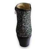 Purpdrank - Women's Boots Riding Boots Plus Size Work Boots Outdoor Work Daily Rhinestone Crystal High Heel Chunky Heel Round Toe Vintage Casual Comfort Walking Shoes PU Loafer Solid Color Black Dark Green Khaki