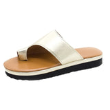 Purpdrank - Women's Sandals Flat Sandals Orthopedic Sandals Bunion Sandals Outdoor Slippers Outdoor Daily Beach Summer Flat Heel Open Toe Casual Minimalism PU Leather Faux Leather Loafer Solid Color Leopard