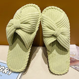 Purpdrank - Women Cross Strap Bedroom Slippers, Fashion Indoor Home Slippers <!---->