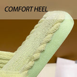 Purpdrank - Women Cross Strap Bedroom Slippers, Fashion Indoor Home Slippers <!---->