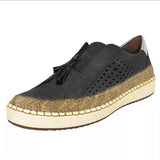 Purpdrank - Women's Sneakers Tassel Loafers Comfort Shoes Slip-on Sneakers Outdoor Work Daily Summer Tassel Flat Heel Round Toe Vintage Classic Casual Walking Shoes Suede Loafer Color Block Solid Colored Black